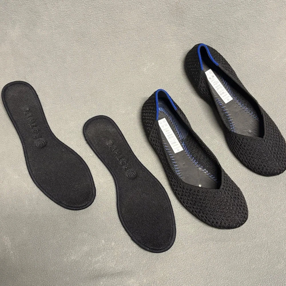 Rothy's The Flat in Black Size 10 Slip-On - Picture 8 of 13